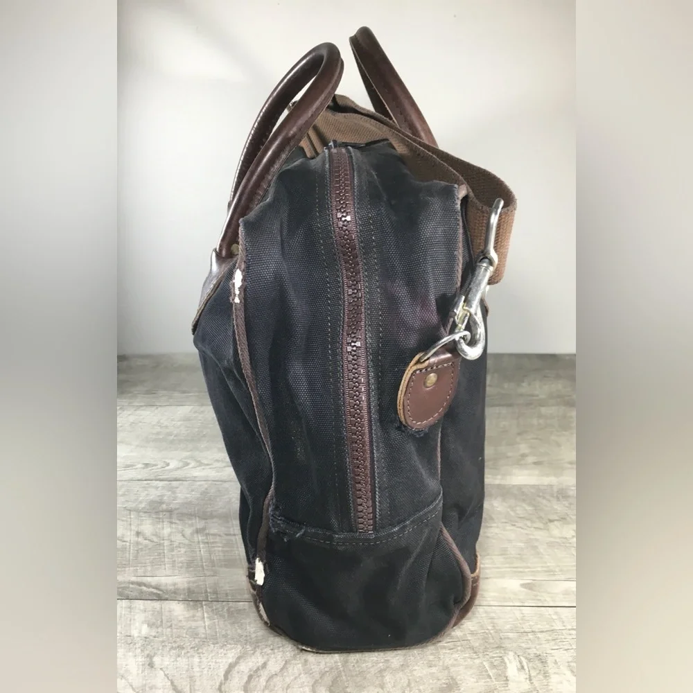 Duluth Pack Commuter Laptop Everyday Travel Briefcase Brown Leather Bag Business